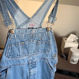 Adorable Light Blue Vintage Denim Overalls